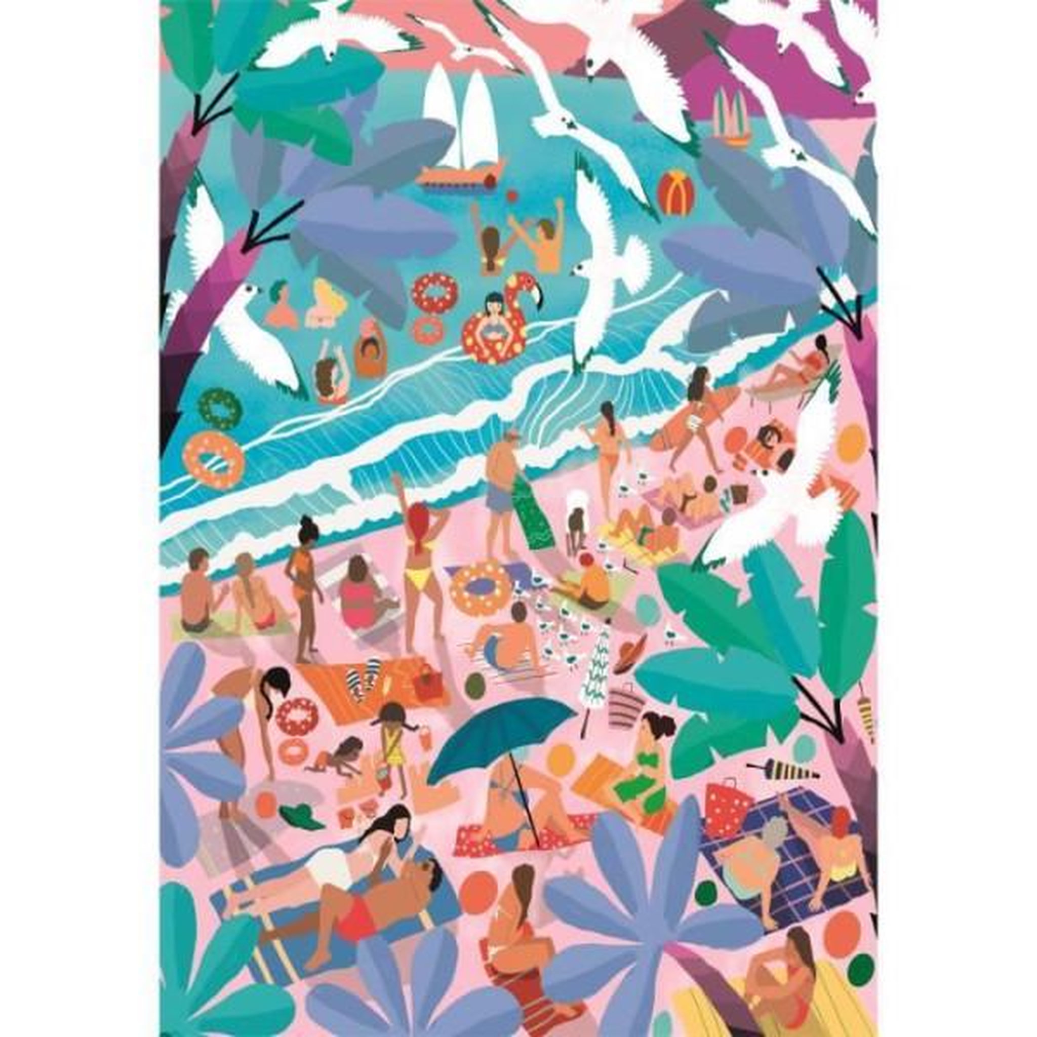 Voir la diapositive 2 : CLEMENTONI Clementoni - compact 1000 pieces - sunday at the beach