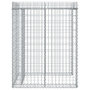 Voir la diapositive 4 : VIDAXL Mur de gabion pour poubelle 110x91x120 cm fer galvanise