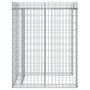 Voir la diapositive 4 : VIDAXL Mur de gabion pour poubelle 110x91x120 cm fer galvanise