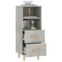 Voir la diapositive 5 : VIDAXL Buffet Gris beton 34,5x34x90 cm Bois d'ingenierie