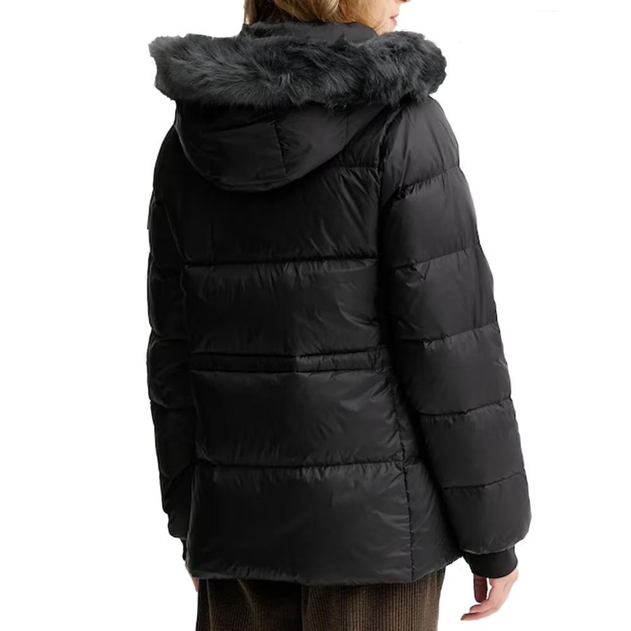 Voir la diapositive 2 : CALVIN KLEIN JEANS Doudoune Noir Femme Calvin Klein Jeans Mid Down