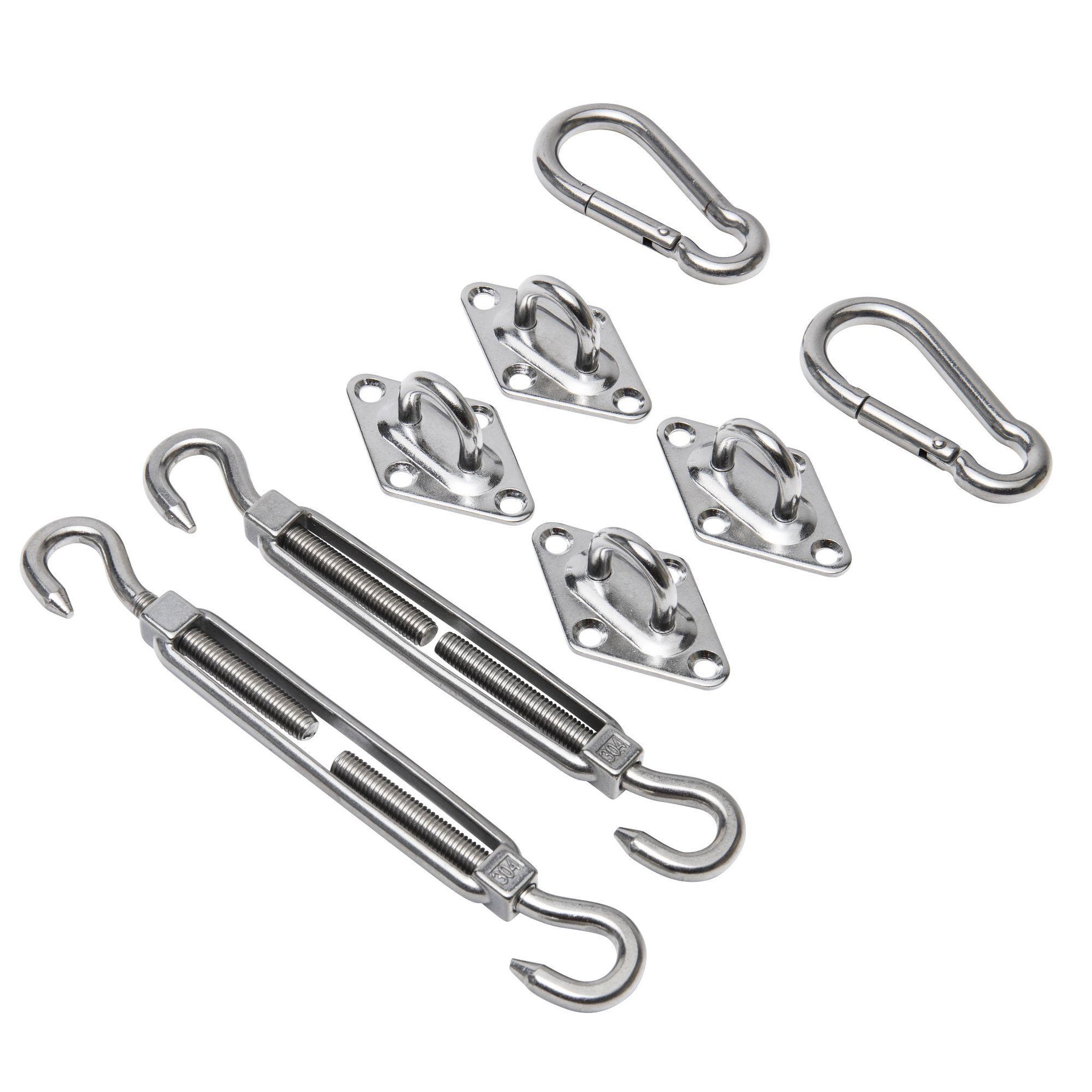 Voir la diapositive 2 : Windhager Kit de fixation pour voile d'ombrage Windhager