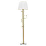 Voir la diapositive 1 : Paris Prix Lampadaire Design en Métal  Hanger  173cm Blanc & Or