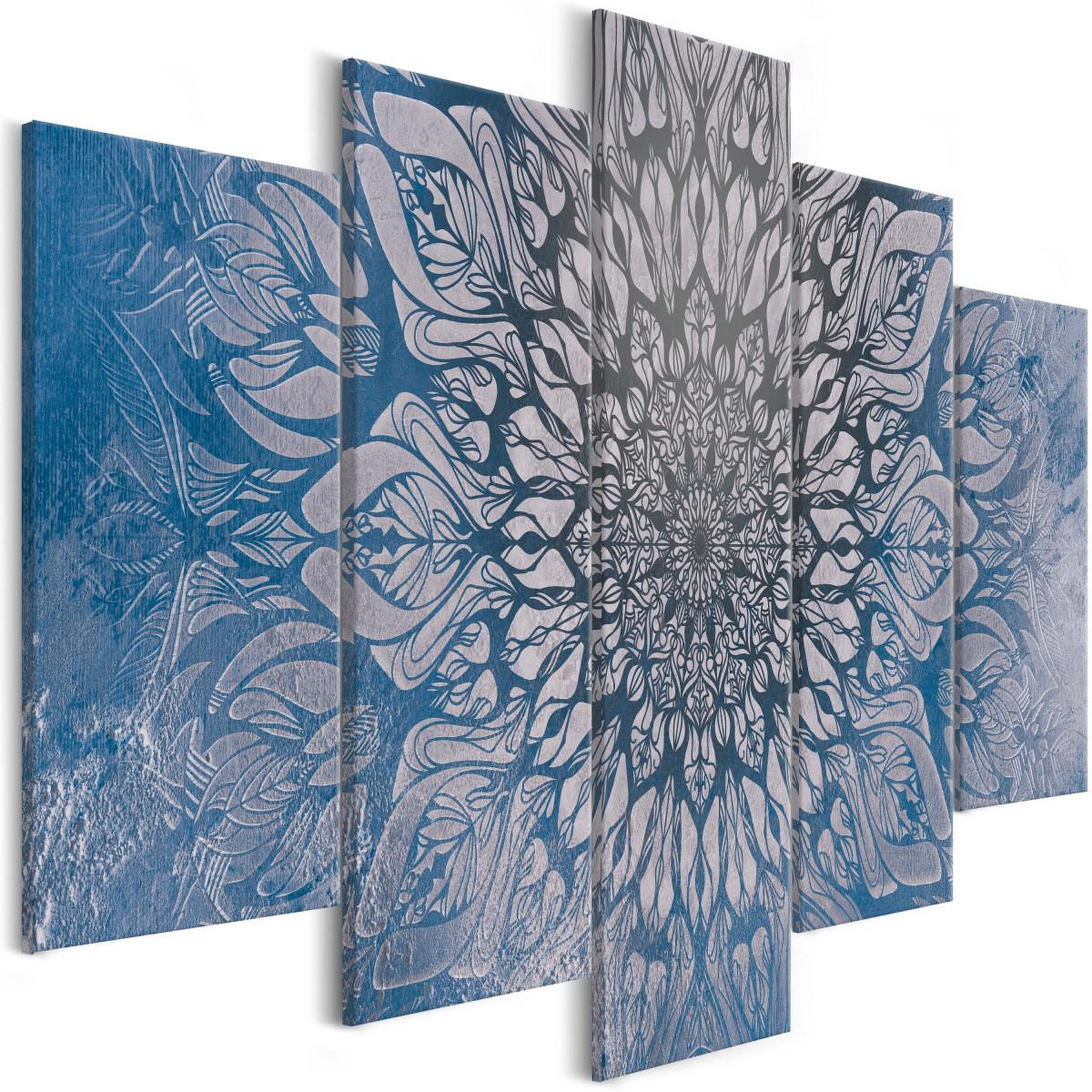 Voir la diapositive 1 : Paris Prix Tableau Imprimé 5 Panneaux  Hypnosis Blue Wide