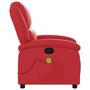 Voir la diapositive 5 : VIDAXL Fauteuil de massage inclinable rouge similicuir