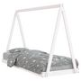Voir la diapositive 2 : VIDAXL Cadre de lit pour enfants blanc 80x200 cm bois de pin massif