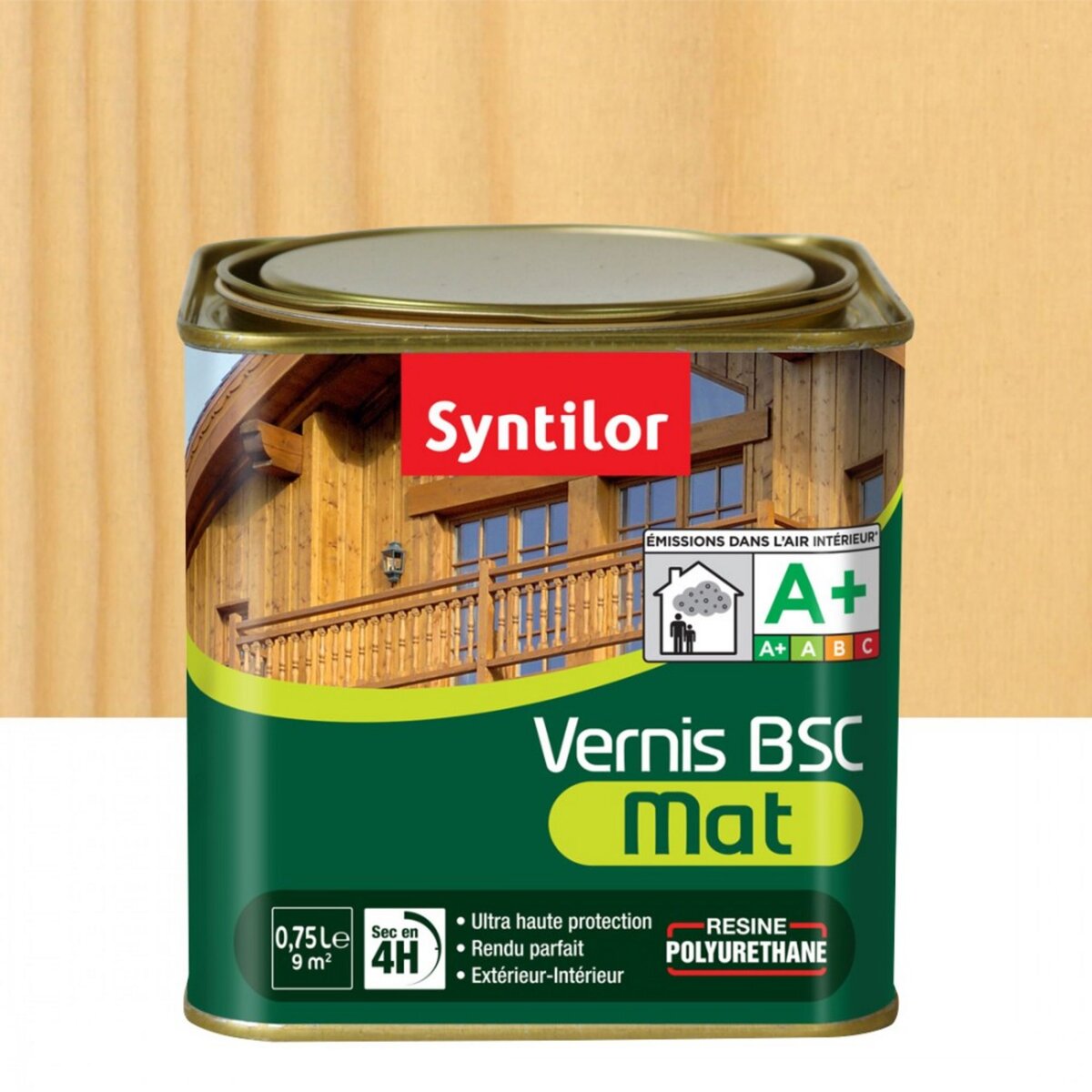 CENTRALE BRICO Vernis bois extérieur SYNTILOR Bsc incolore mat 0.75 l pas  cher 