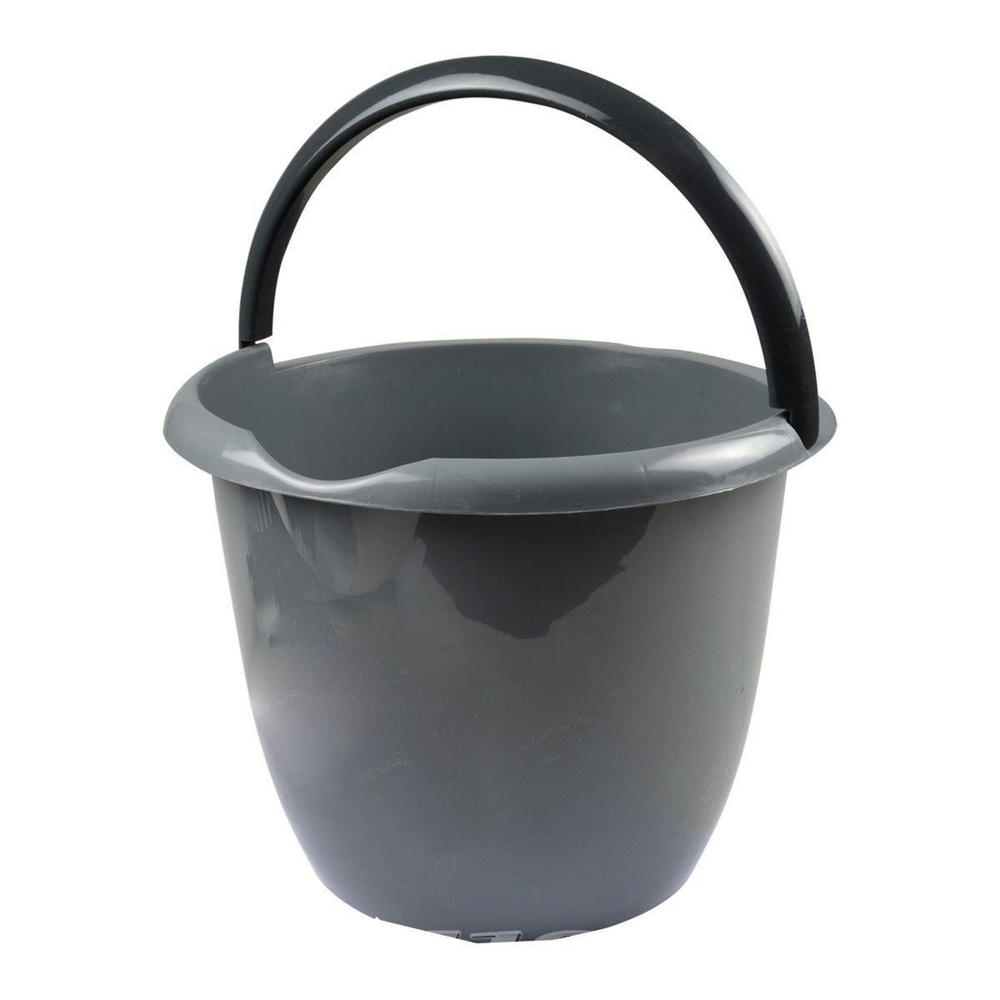 Voir la diapositive 1 : HOMEA Seau avec Bec & Anse  Recyclé  10L Gris