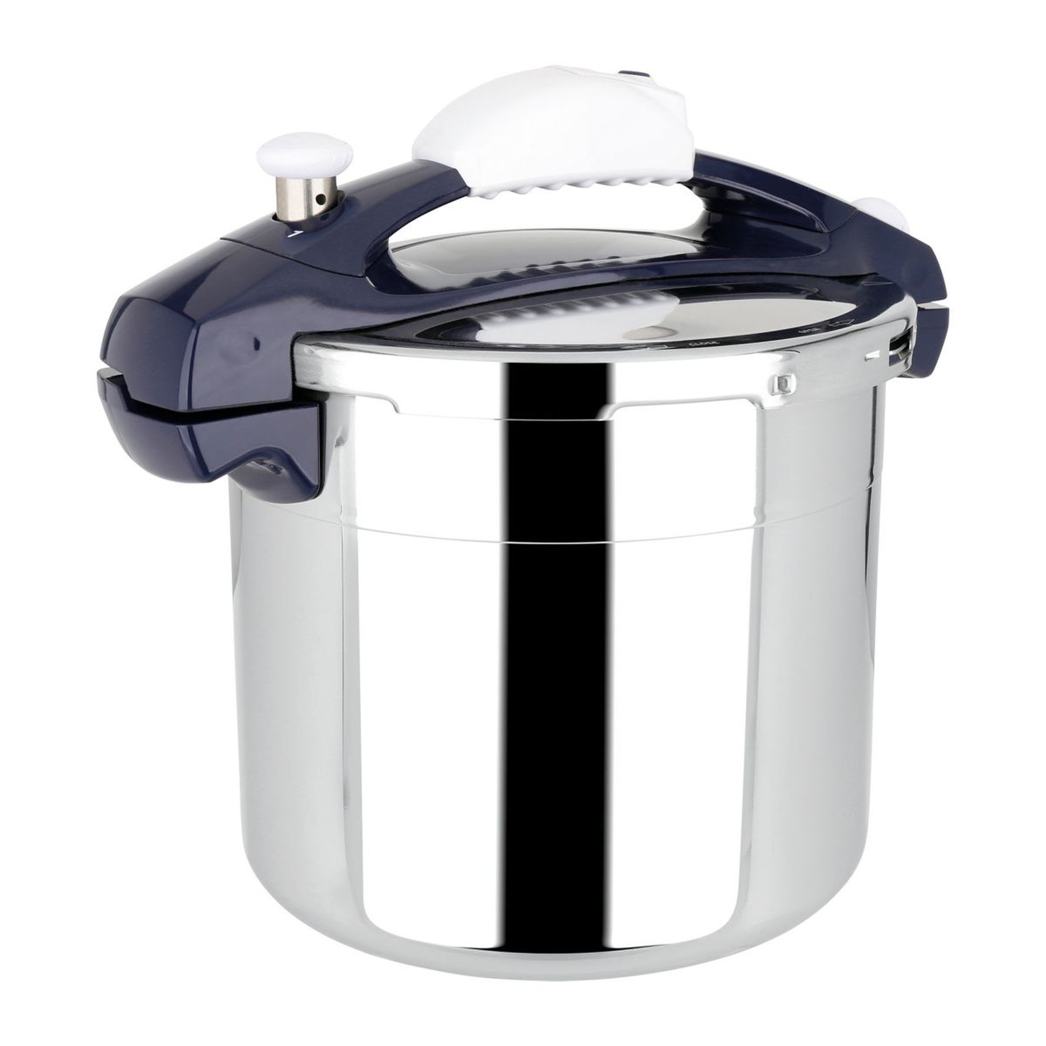 Voir la diapositive 1 : SITRAM Autocuiseur 10L en inox avec panier vapeur