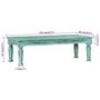 Voir la diapositive 6 : VIDAXL Table basse 110x50x34 cm Bois de recuperation massif