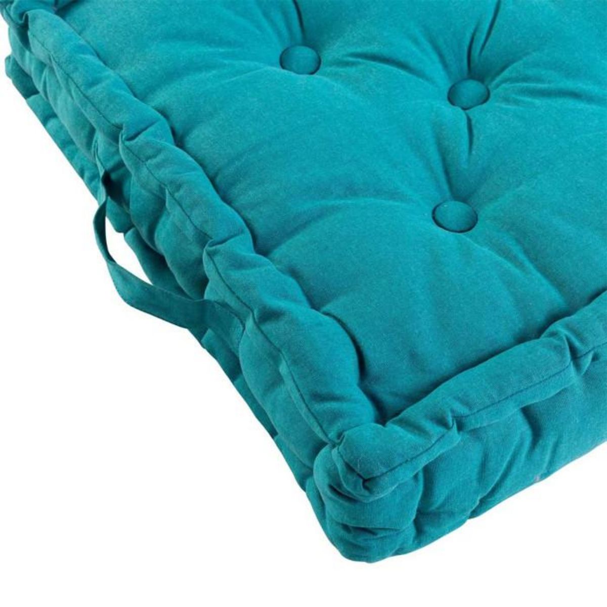 Paris Prix Coussin de Sol Déco  Panama  45x45cm Bleu