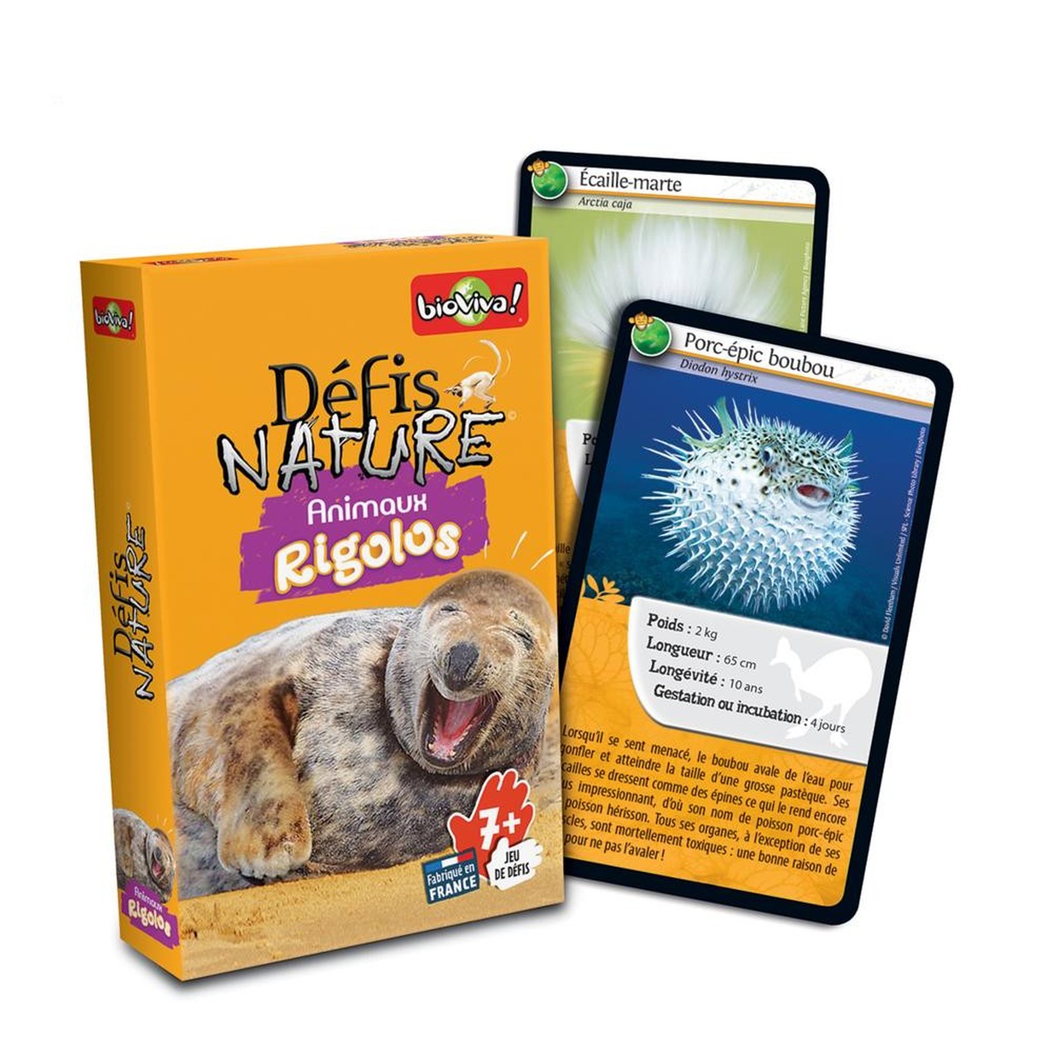 Voir la diapositive 2 : BIOVIVA Jeu Défis Nature - Animaux rigolos