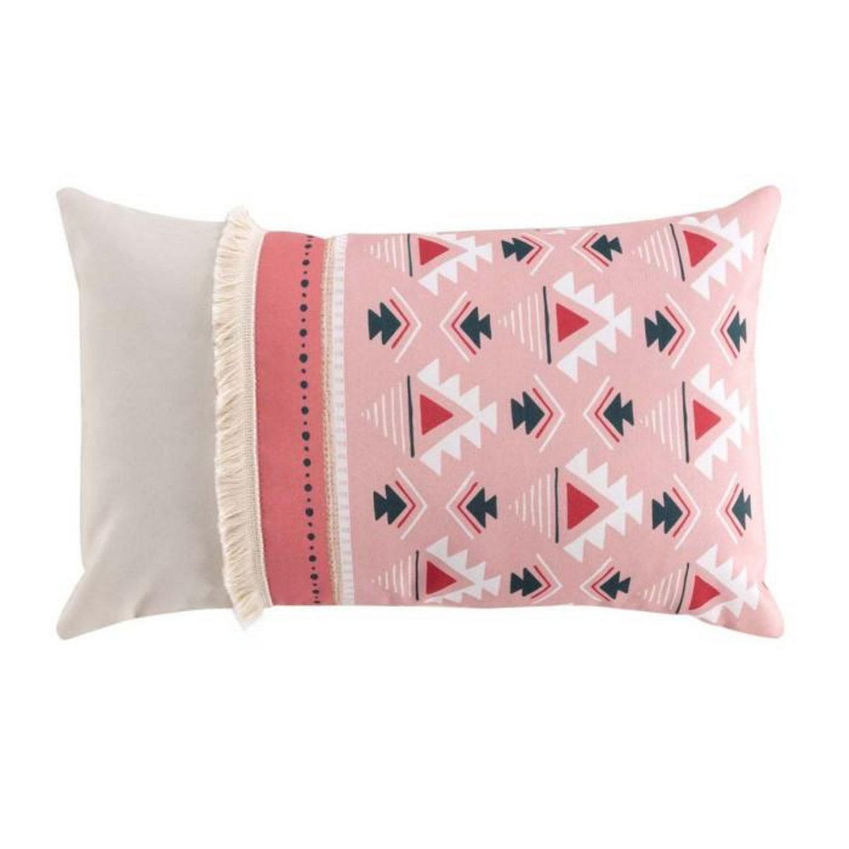Paris Prix Coussin Déco à Motifs  Esmeralda  30x50cm Rose