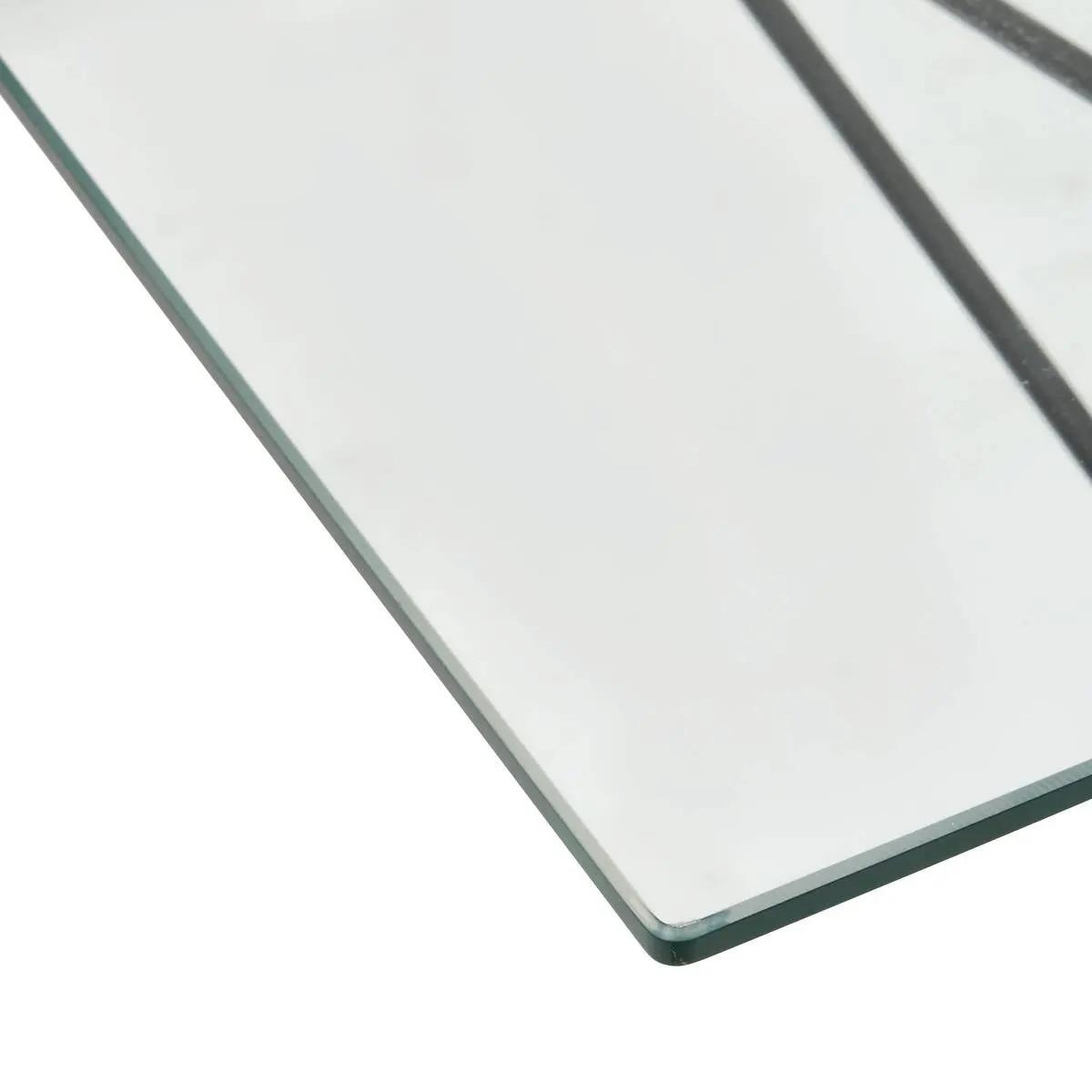 Voir la diapositive 3 : ATMOSPHERA Table à manger en verre  jindo  140cm transparent