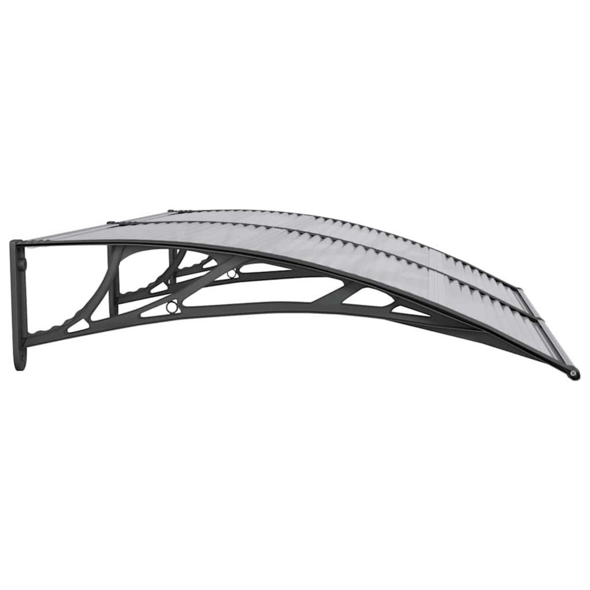 VIDAXL Auvent de porte Noir 150x100 cm Polycarbonate