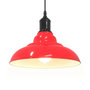 Voir la diapositive 5 : VIDAXL Lampe suspendue reglable hauteur E27 rouge brillant Ø31cm metal