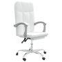 Voir la diapositive 2 : VIDAXL Fauteuil inclinable de bureau Blanc Similicuir