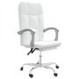 Voir la diapositive 2 : VIDAXL Fauteuil inclinable de bureau Blanc Similicuir