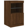 Voir la diapositive 3 : VIDAXL Buffet avec lumieres LED chene marron 41x37x67 cm