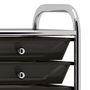 Voir la diapositive 4 : VIDAXL Chariot de rangement mobile a 10 tiroirs Noir Plastique