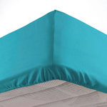 Paris Prix Drap Housse  Lina  90x190cm Bleu Outremer