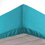Voir la diapositive 1 : Paris Prix Drap Housse  Lina  90x190cm Bleu Outremer