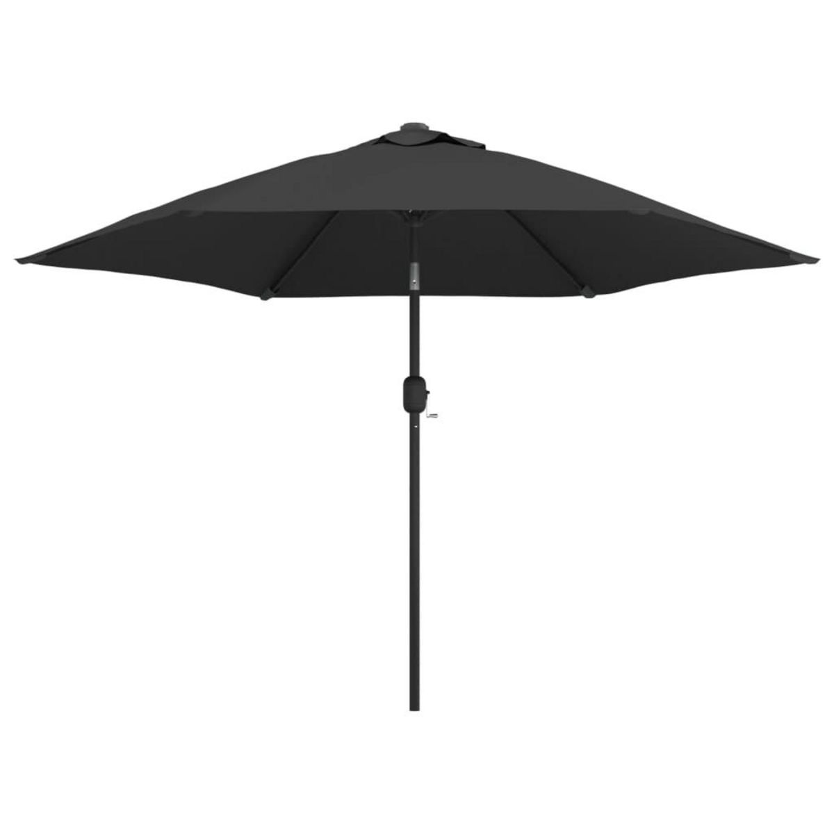 VIDAXL Parasol d'exterieur avec poteau en metal 300 cm Anthracite