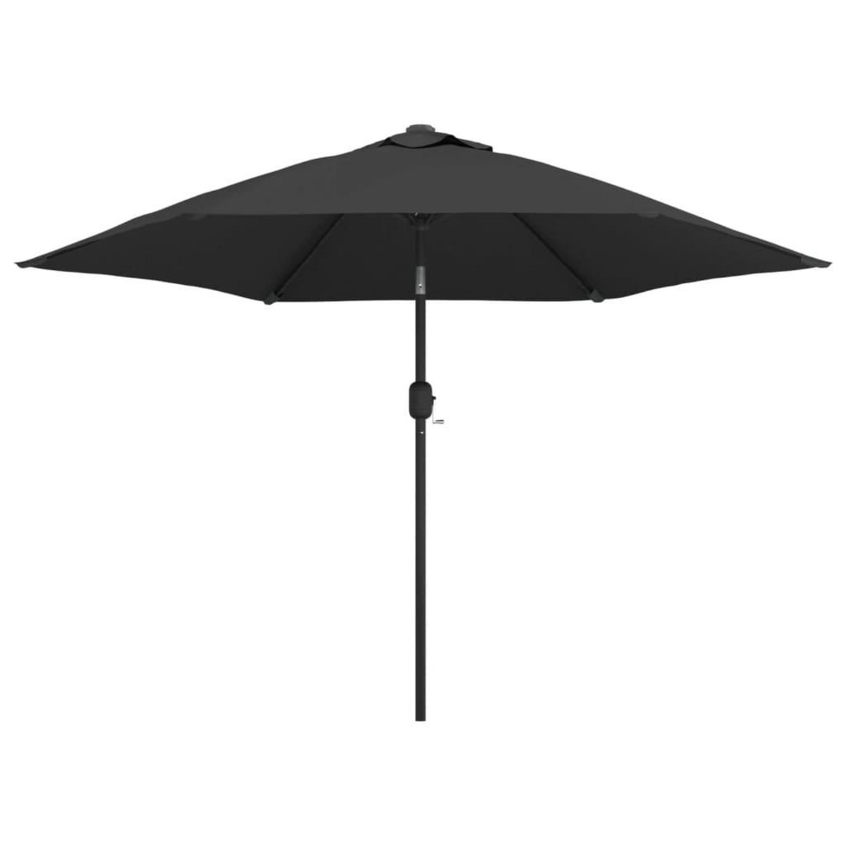 VIDAXL Parasol d'exterieur avec poteau en metal 300 cm Anthracite