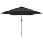 Voir la diapositive 2 : VIDAXL Parasol d'exterieur avec poteau en metal 300 cm Anthracite
