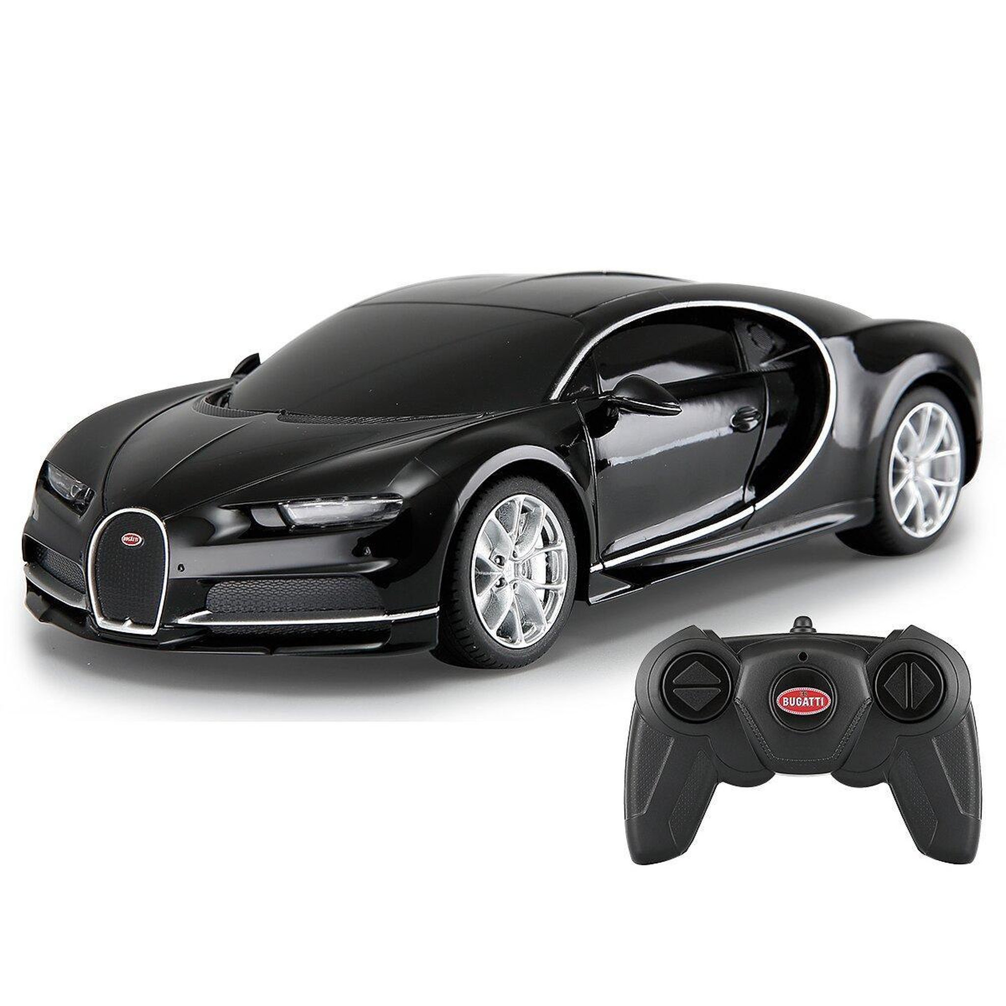 Voir la diapositive 3 : Jamara Voiture télécommandée bugatti chiron 1:24 noir 2,4ghz
