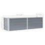 Voir la diapositive 6 : VIDAXL Lit sureleve de jardin Acier galvanise 160x40x45 cm Gris