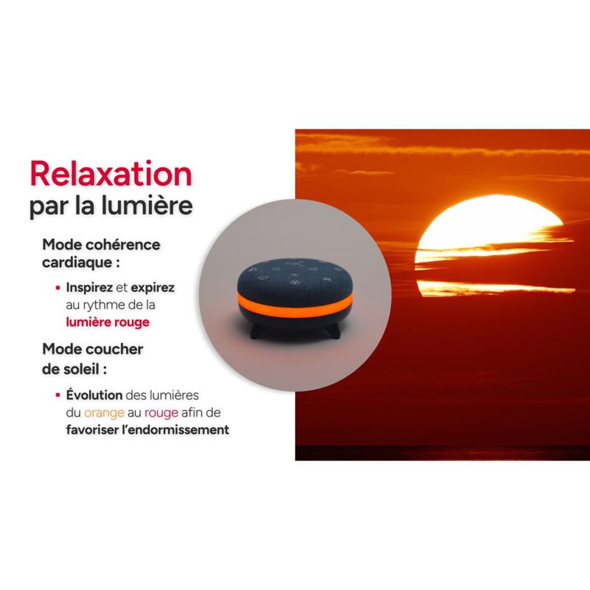 Voir la diapositive 6 : Terraillon Générateur de bruits blancs zen box meditation
