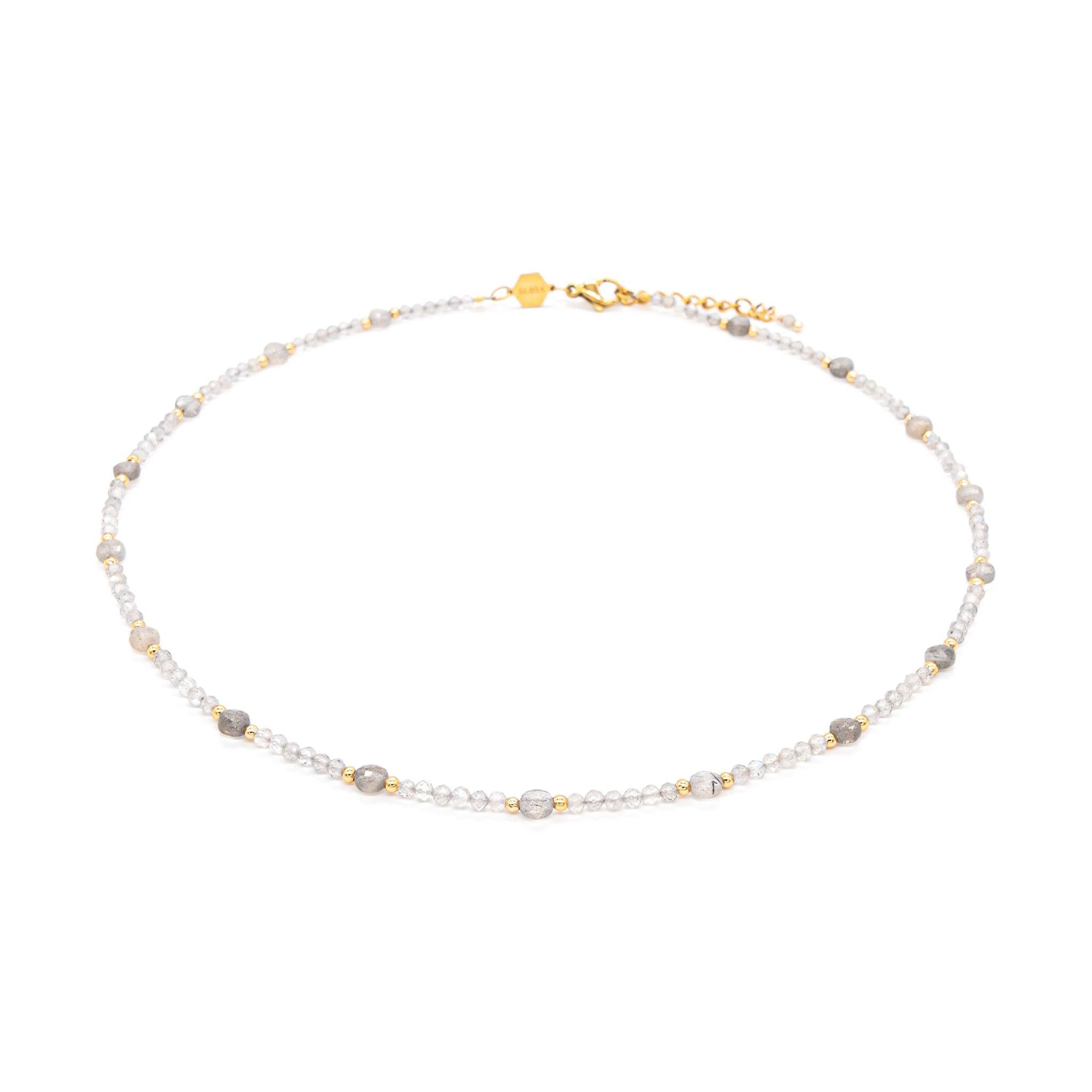 Voir la diapositive 1 : SLOYA Collier Paloma en pierres Labradorite