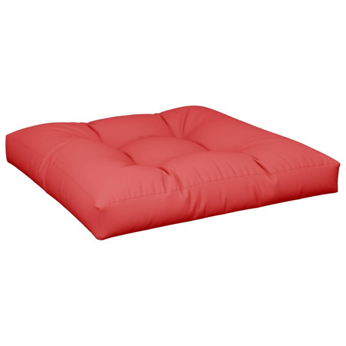 VIDAXL Coussin de palette rouge 70x70x12 cm tissu