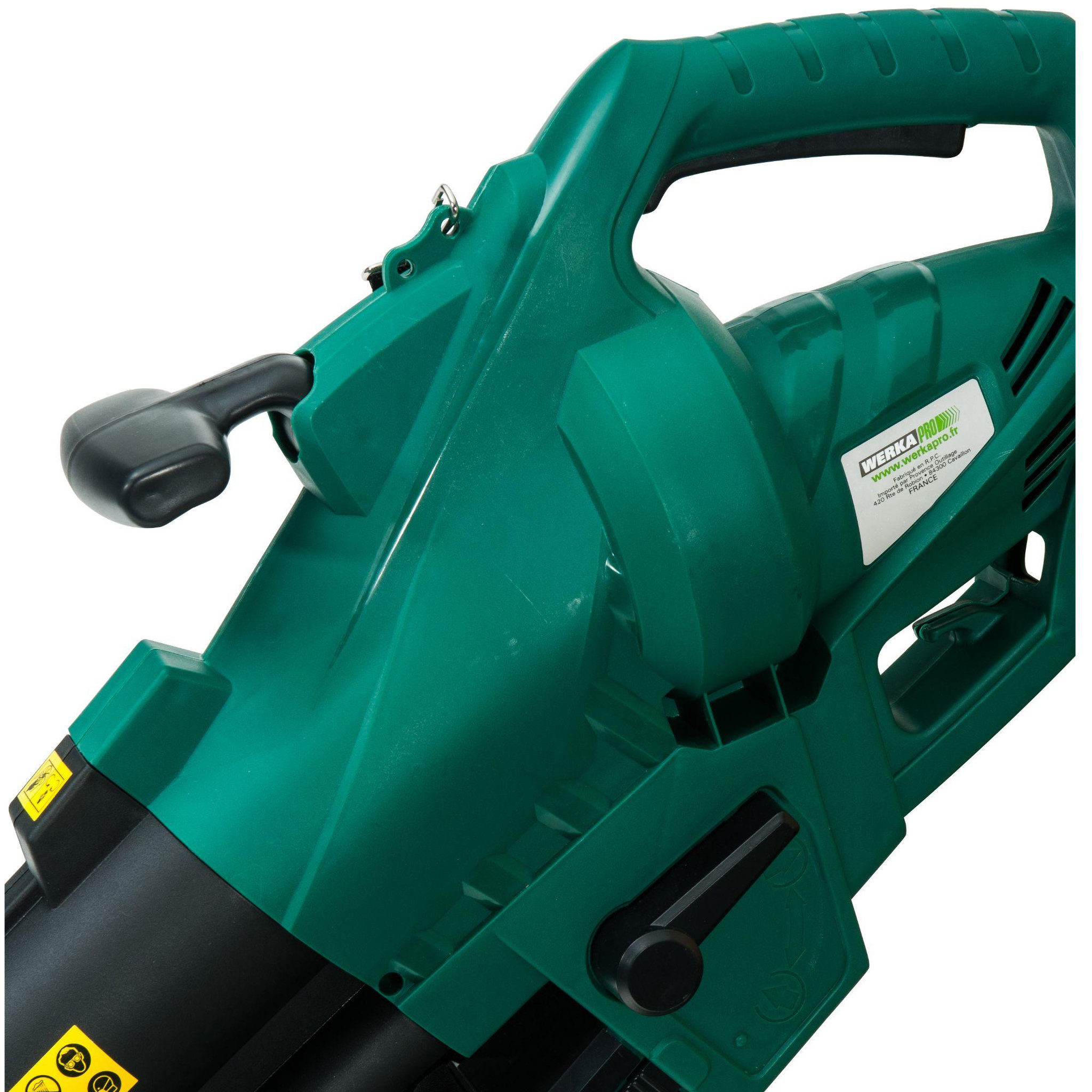 Voir la diapositive 3 : WERKAPRO Aspirateur souffleur broyeur  de feuilles werka pro 3000w