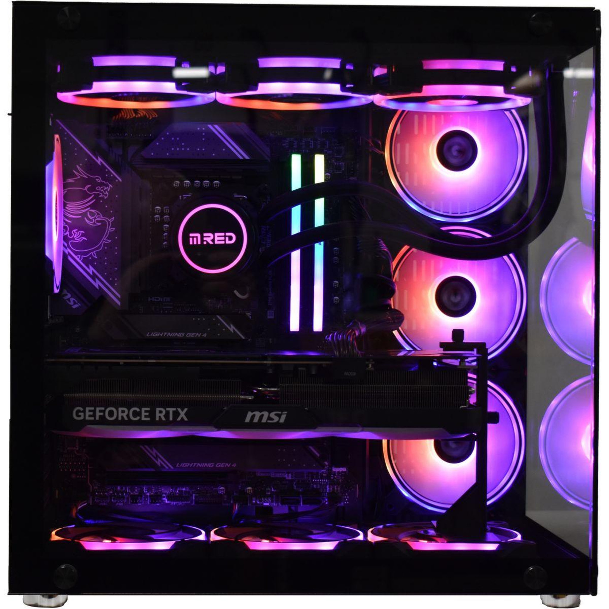 Voir la diapositive 3 : MRED PC Gamer GeForce RTX4080 Super I7 32Go 2To
