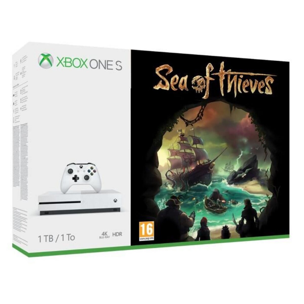 MICROSOFT Console Xbox One S 1To + Sea of Thieves 