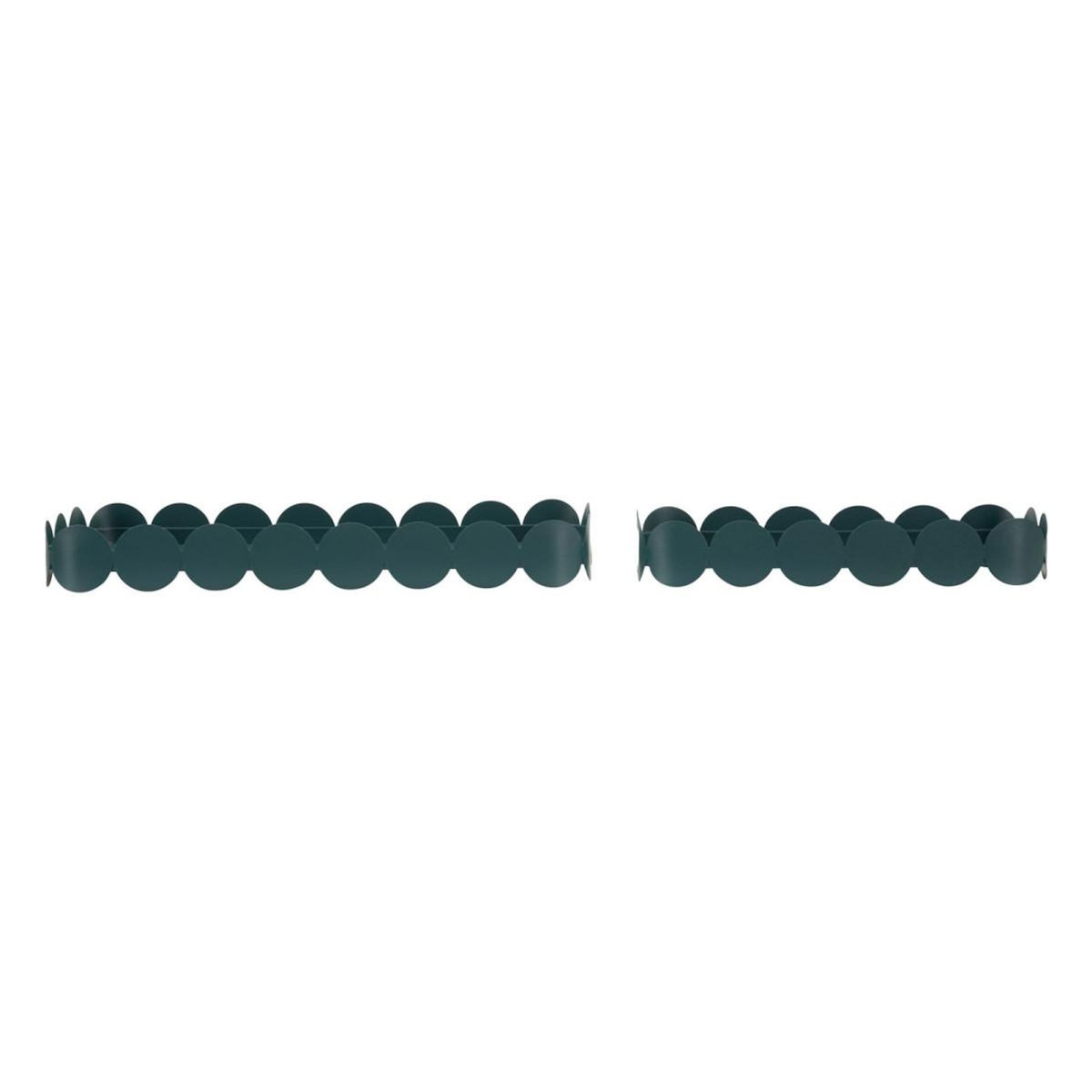Paris Prix Lot de 2 Plateaux Déco  Saturn  40cm Bleu