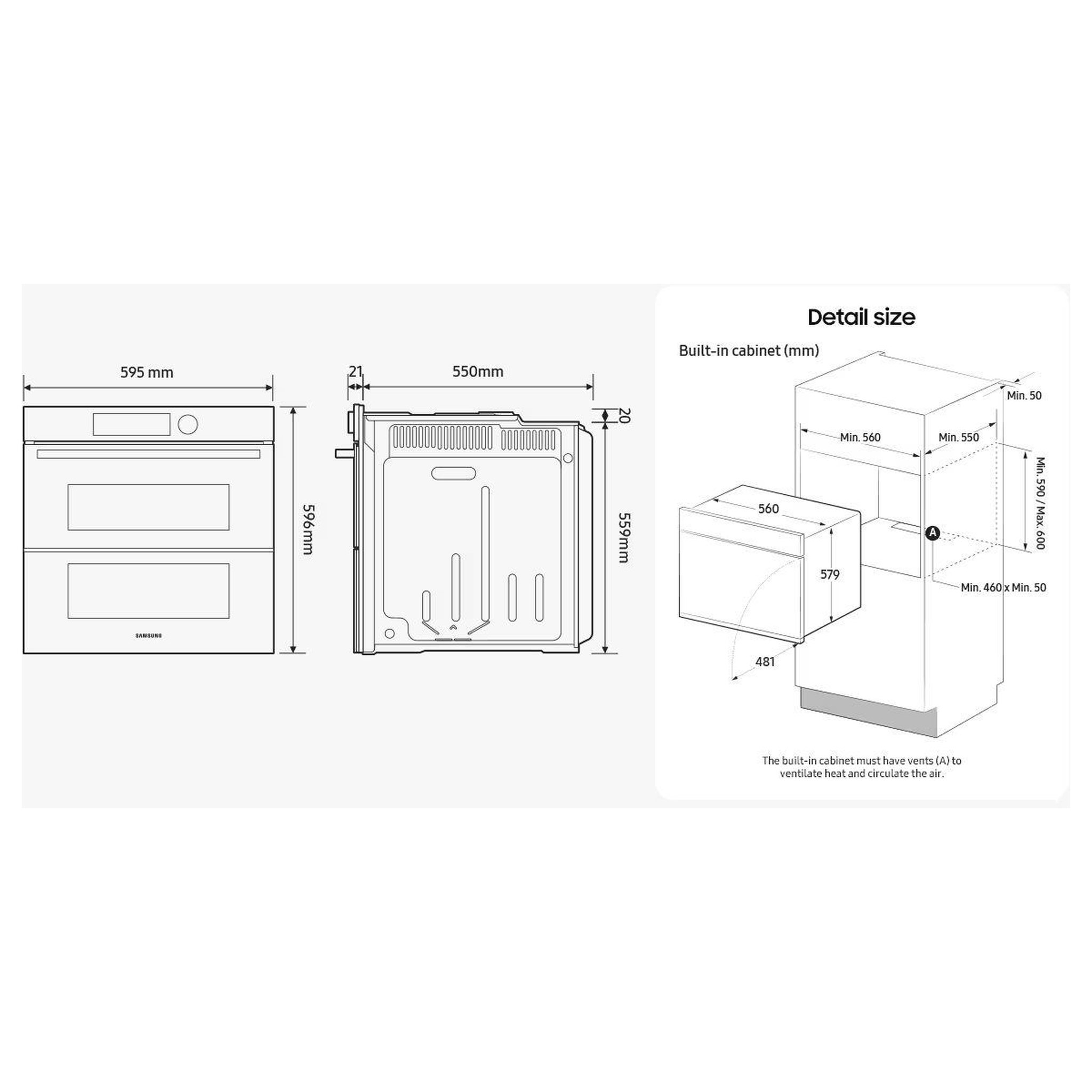 Voir la diapositive 5 : Samsung Four encastrable nv7b4550uab série 4