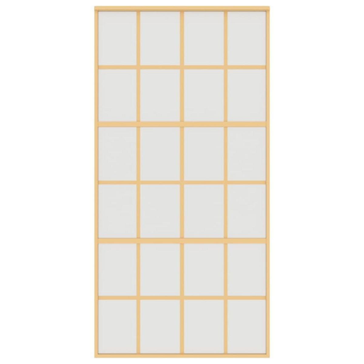 VIDAXL Porte coulissante dore 102,5x205 cm verre ESG depoli aluminium