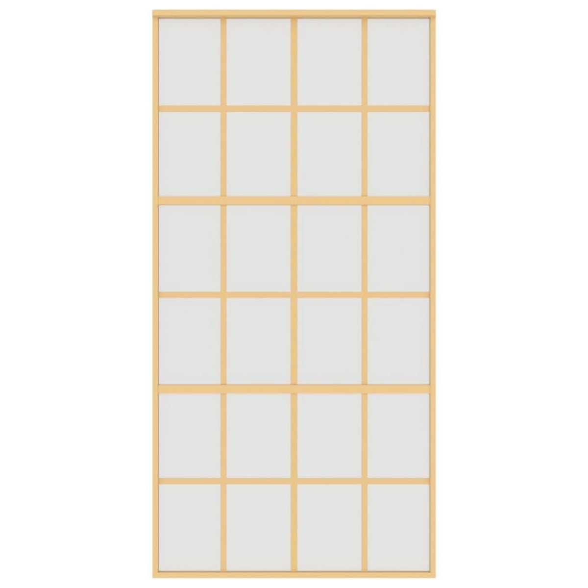 VIDAXL Porte coulissante dore 102,5x205 cm verre ESG depoli aluminium