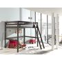 Voir la diapositive 1 : Lit mezzanine en pin massif  140x200 cm CED
