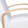 Voir la diapositive 6 : The Home Deco Factory Fauteuil de salon en bouclette Stavern - Blanc