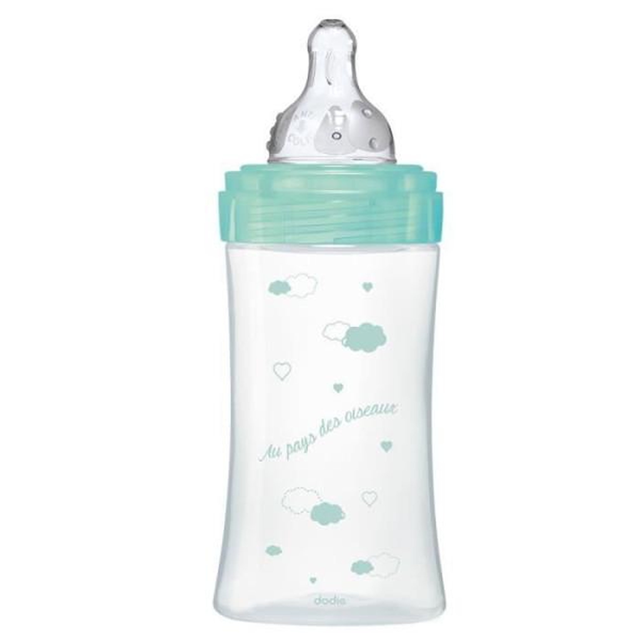 Voir la diapositive 3 : DODIE Dodie Biberon Initiation+ Anti-Coliques 3 Vitesses en Verre +0m Vert Oiseaux 270ml