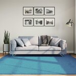 VIDAXL Tapis OVIEDO a poils courts turquoise 200x200 cm