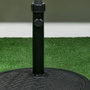 Voir la diapositive 6 : OUTSUNNY Pied de parasol rond base de lestage Ø 46 x 34 cm métal motif zig zag poids net 14 Kg noir
