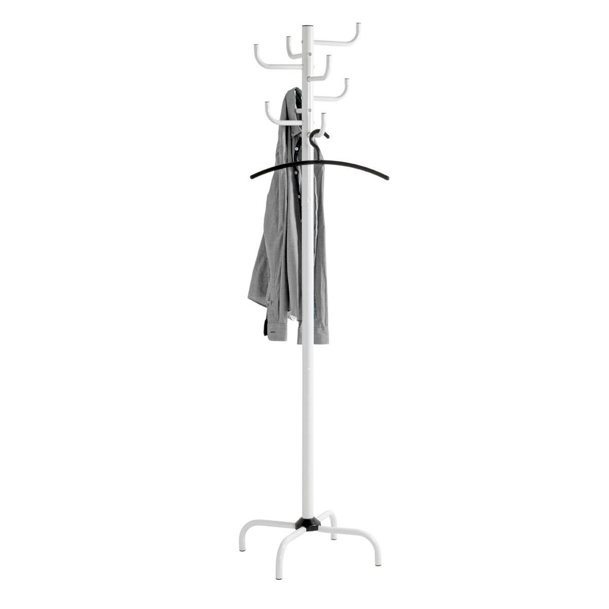 Voir la diapositive 2 : Paris Prix Porte-manteau 8 crochets  bazyk  180cm blanc