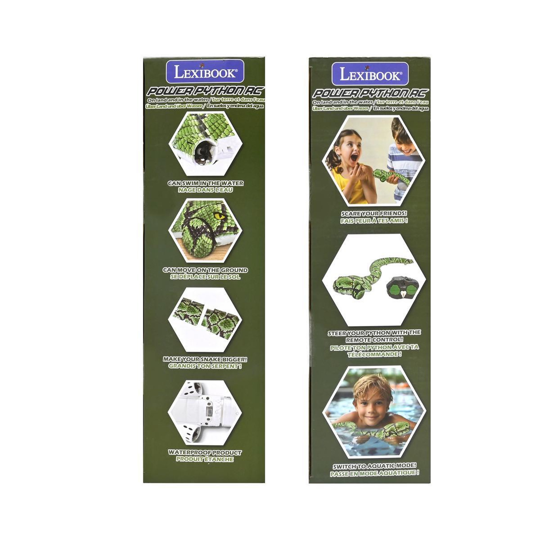 Voir la diapositive 4 : Lexibook Jouet serpent amphibie télécommandé sans fil