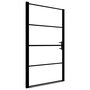 Voir la diapositive 2 : VIDAXL Porte de douche verre trempe depoli 91x195 cm noir