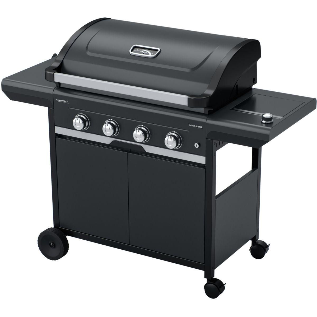 CAMPINGAZ Barbecue gaz SELECT 4 EXS noir 4 brûleurs sur chariot 70x40 cm